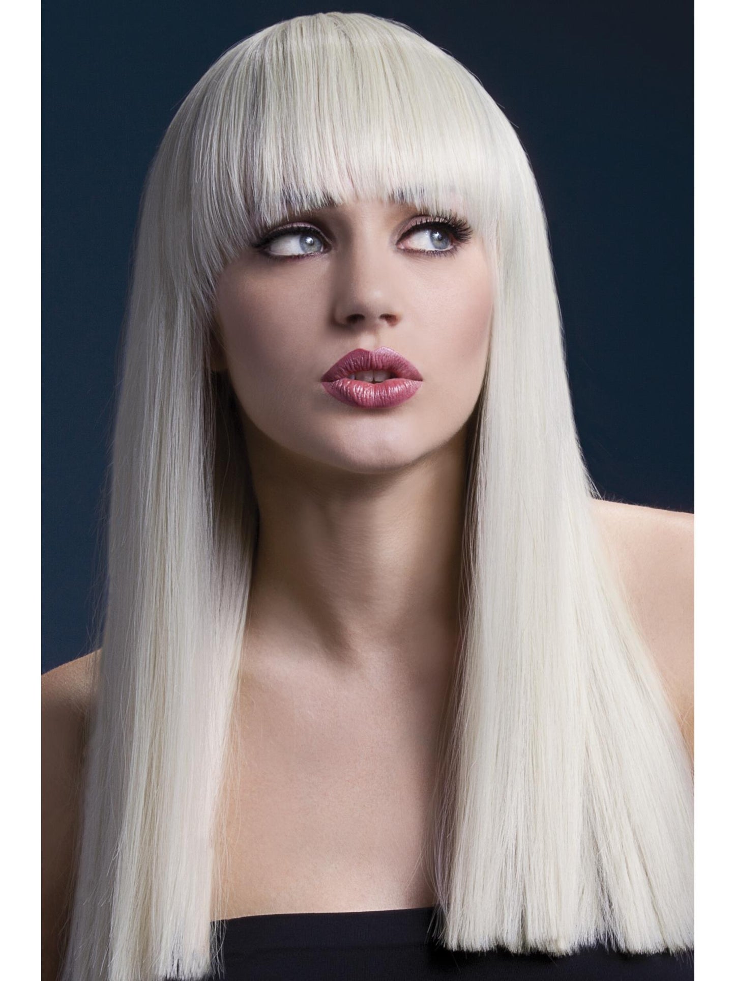 Smiffys Fever Alexia Wig, Black für Damen