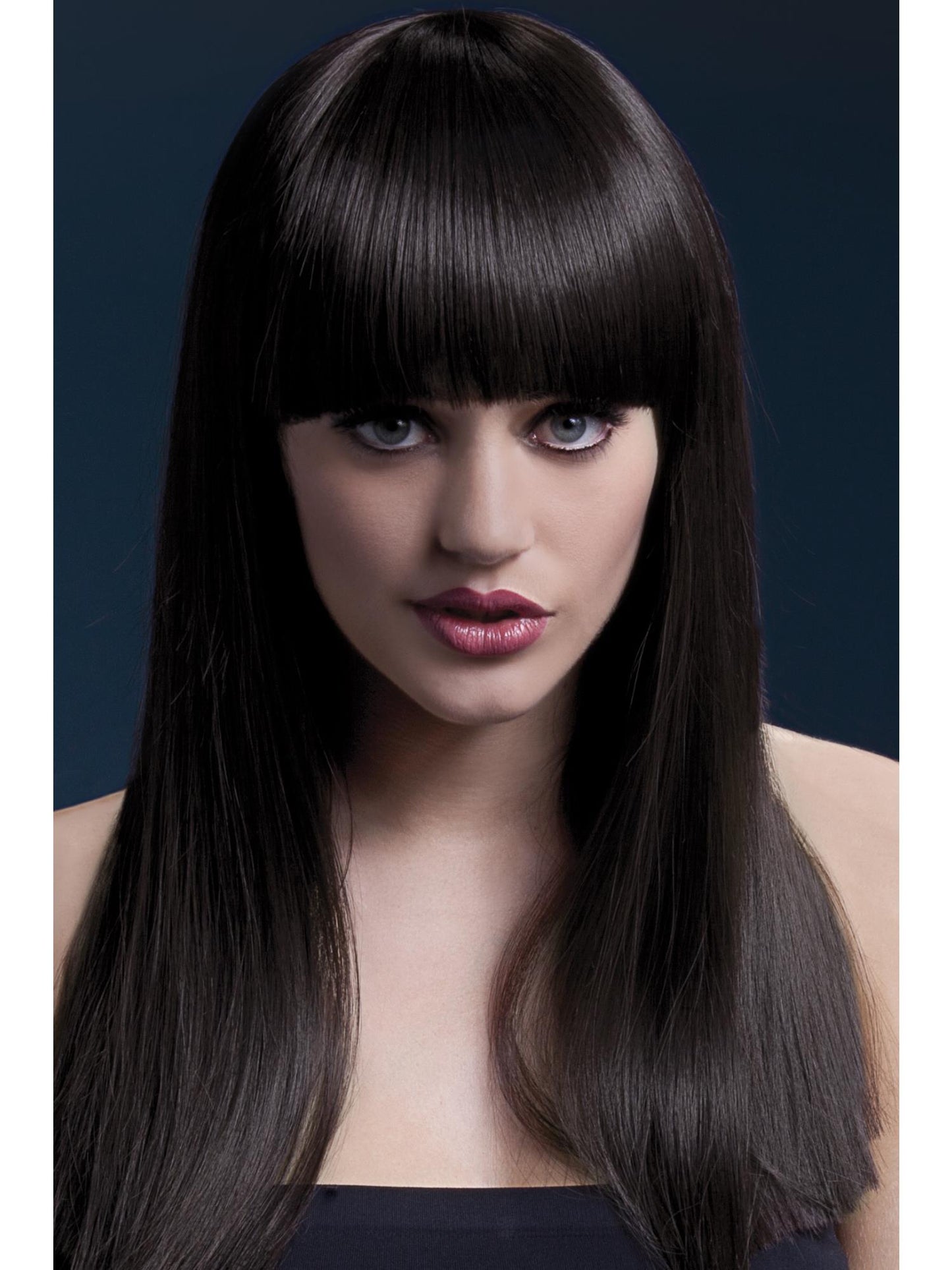 Smiffys Fever Alexia Wig, Brown für Damen