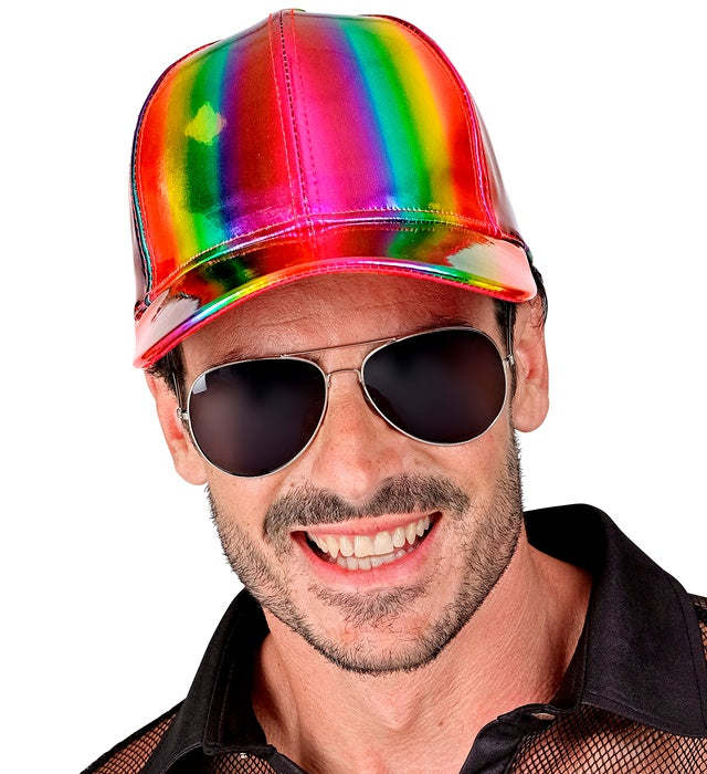 Regenbogen holografische Basecap mit schillerndem Effekt