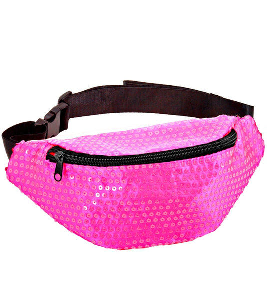 NEON PINKE PAILLETTEN GÜRTELTASCHE Neon - Pink