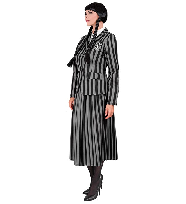 DARK GIRL Kostüm mit schwarzer Jacke und Rock für Fasnacht
