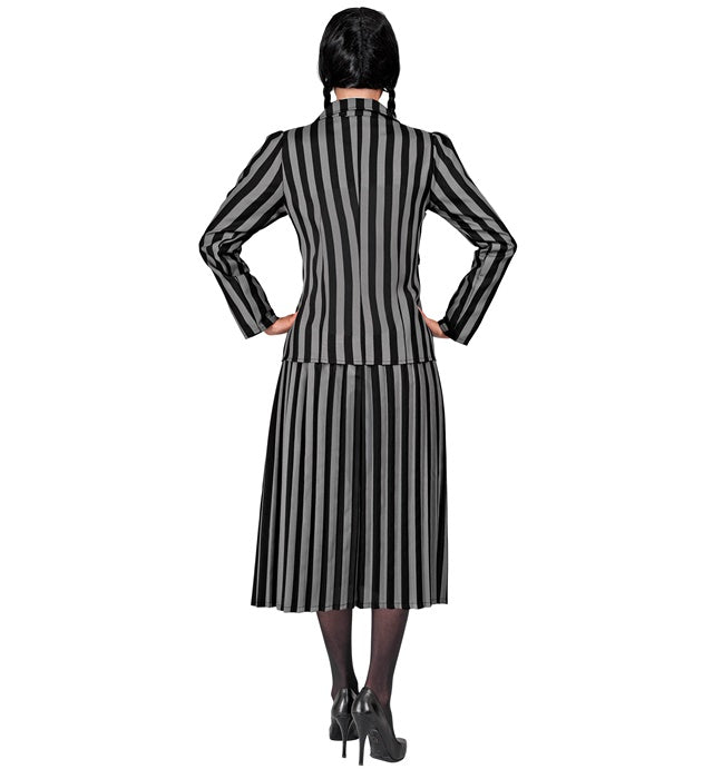 DARK GIRL Kostüm mit schwarzer Jacke und Rock für Fasnacht
