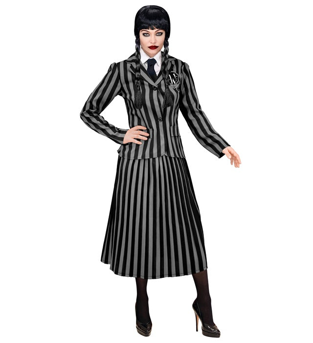 DARK GIRL Kostüm mit schwarzer Jacke und Rock für Fasnacht