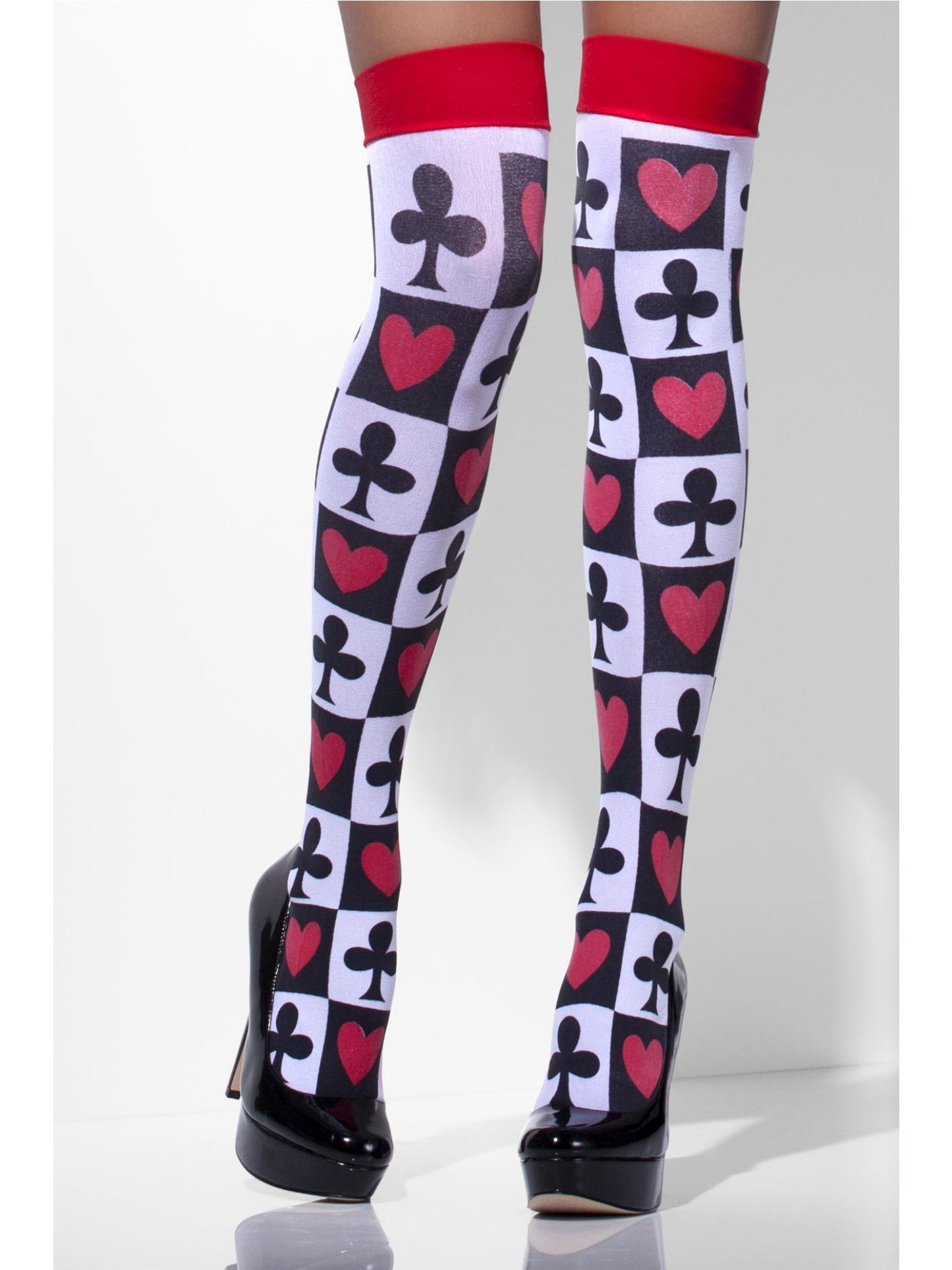 Smiffys FEVER Opaque Hold-Ups, White AC für Damen
