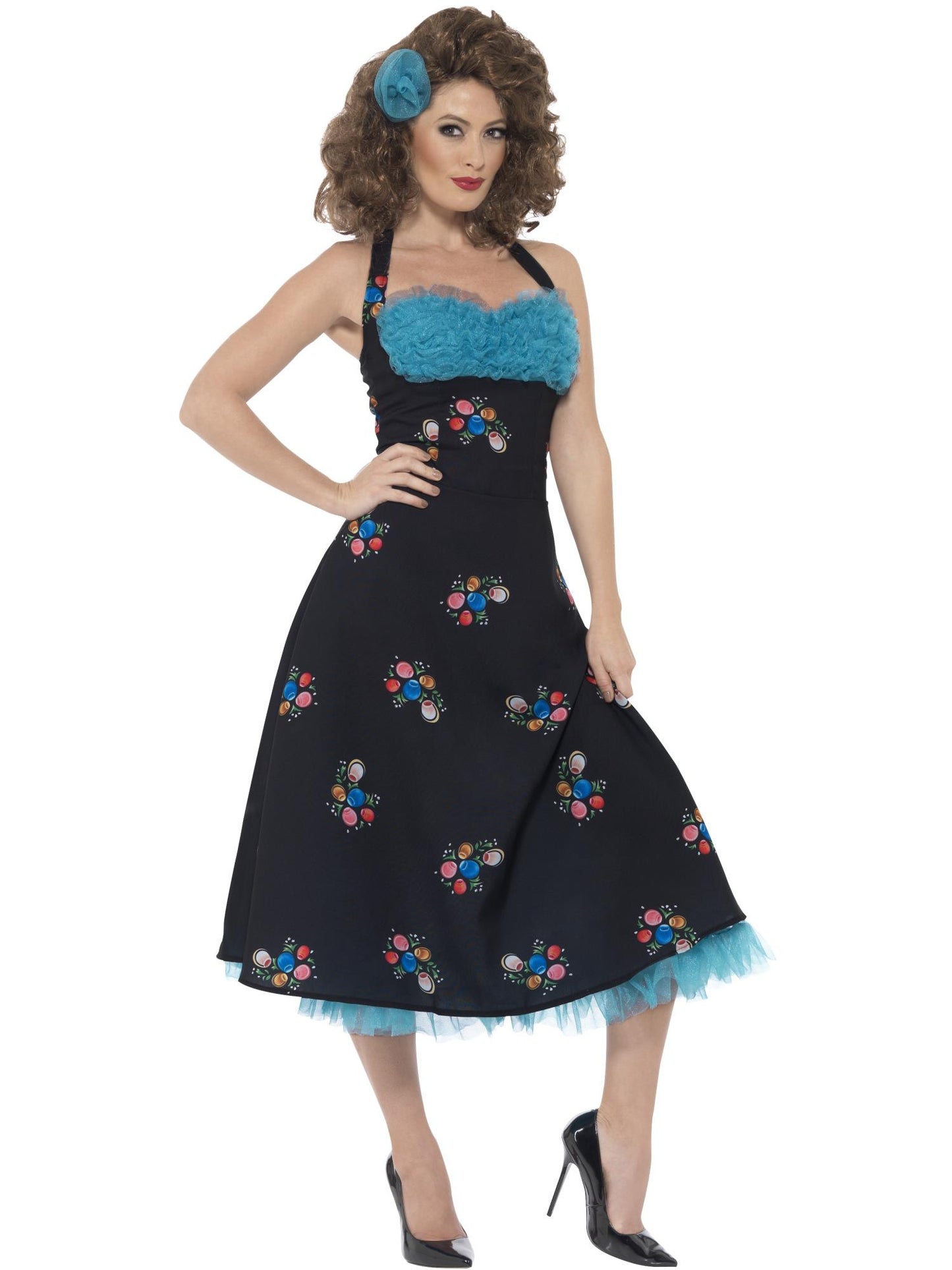 Smiffys MOVIETV Grease Cha Cha DiGregorio Costume, Black CS für Damen