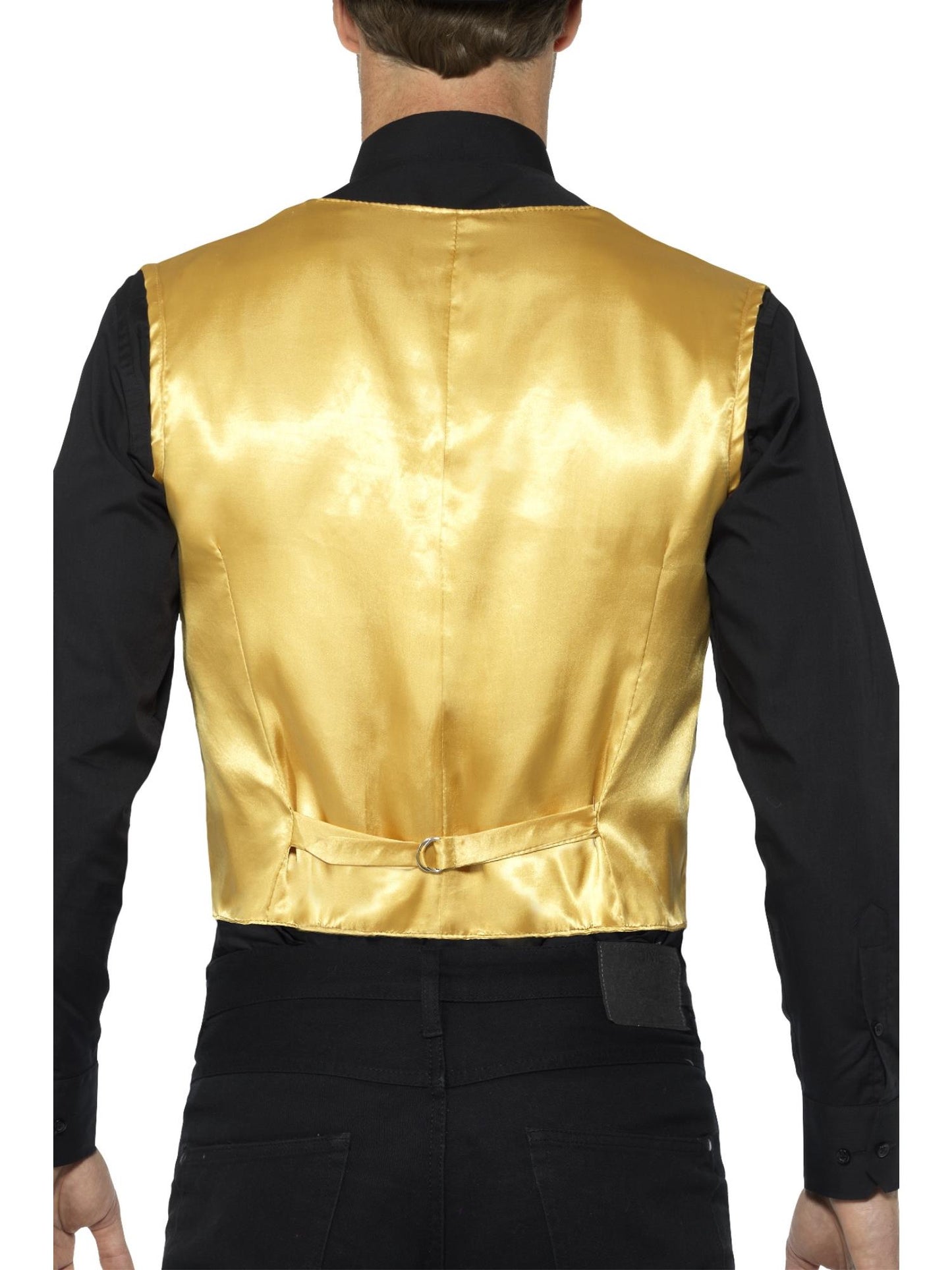 Smiffys PARTY Sequin Waistcoat, Gold CS für Unisex