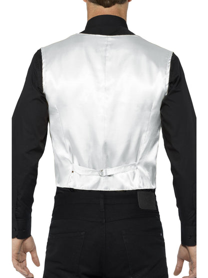 Smiffys PARTY Sequin Waistcoat, Silver CS für Unisex