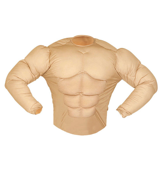 Super Muskel Shirt in muskulöser Optik für sportliche und festliche Anlässe