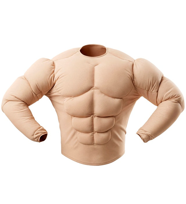 Super Muskel Shirt in muskulöser Optik für sportliche und festliche Anlässe