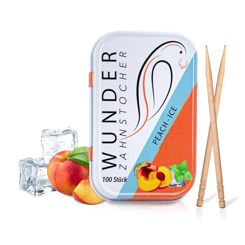 wunder Zahnstocher Peach Ice - 100 Stück Metalldose – Produktansicht