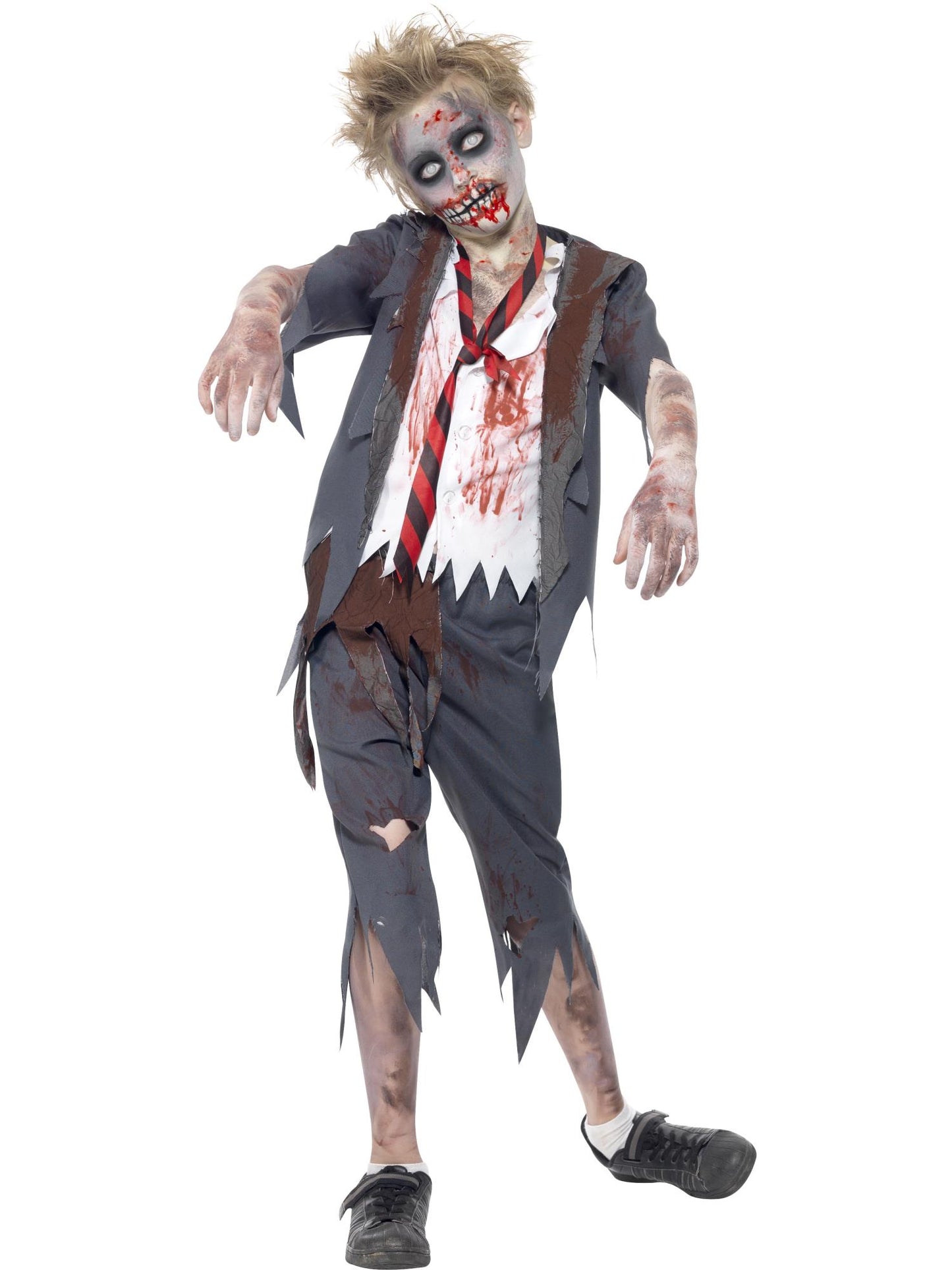 Smiffys Zombie School Jungenkostüm, Grey CS