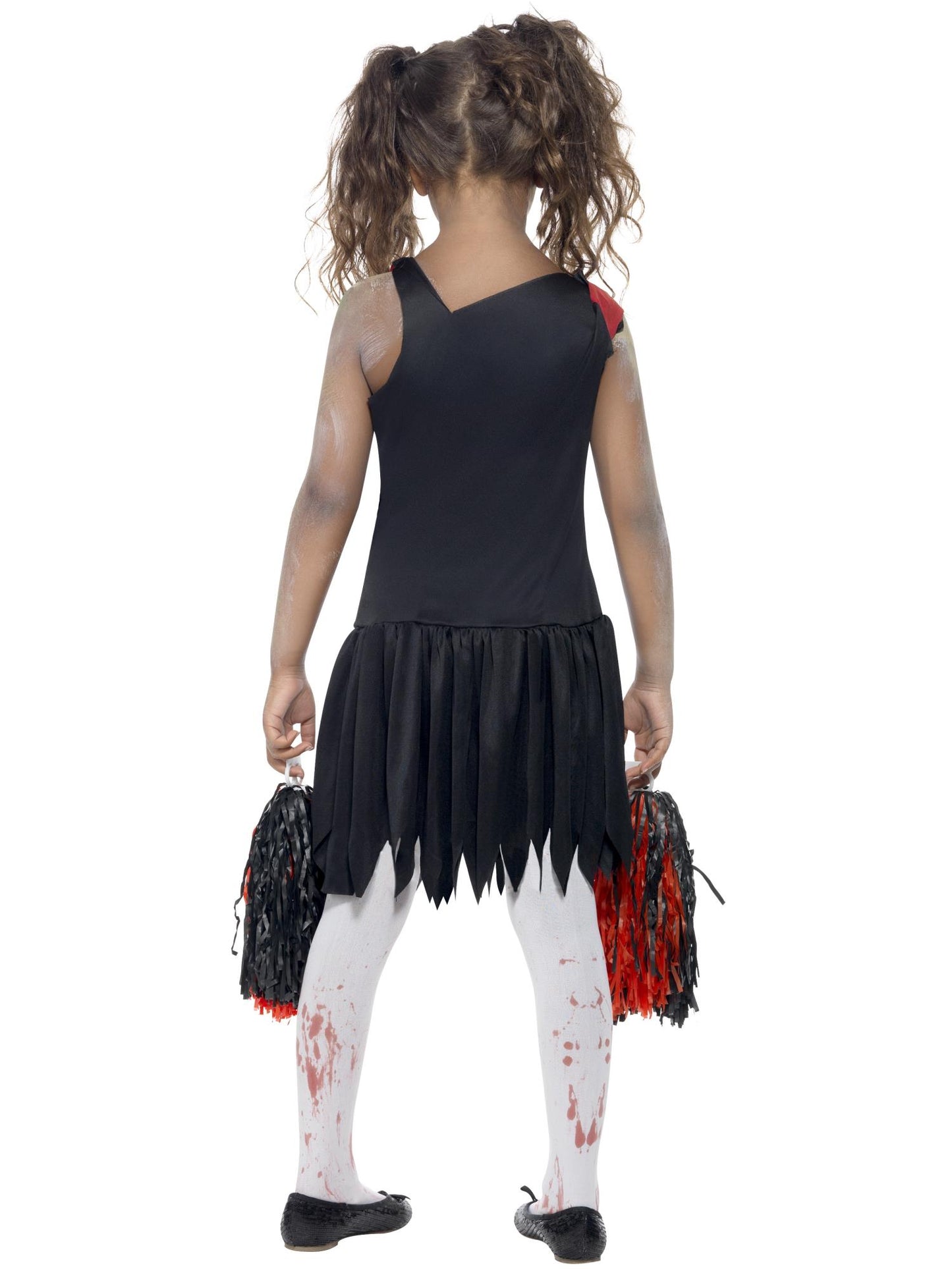 Smiffys Zombie Cheerleader Costume, Red & Black CS für Mädchen