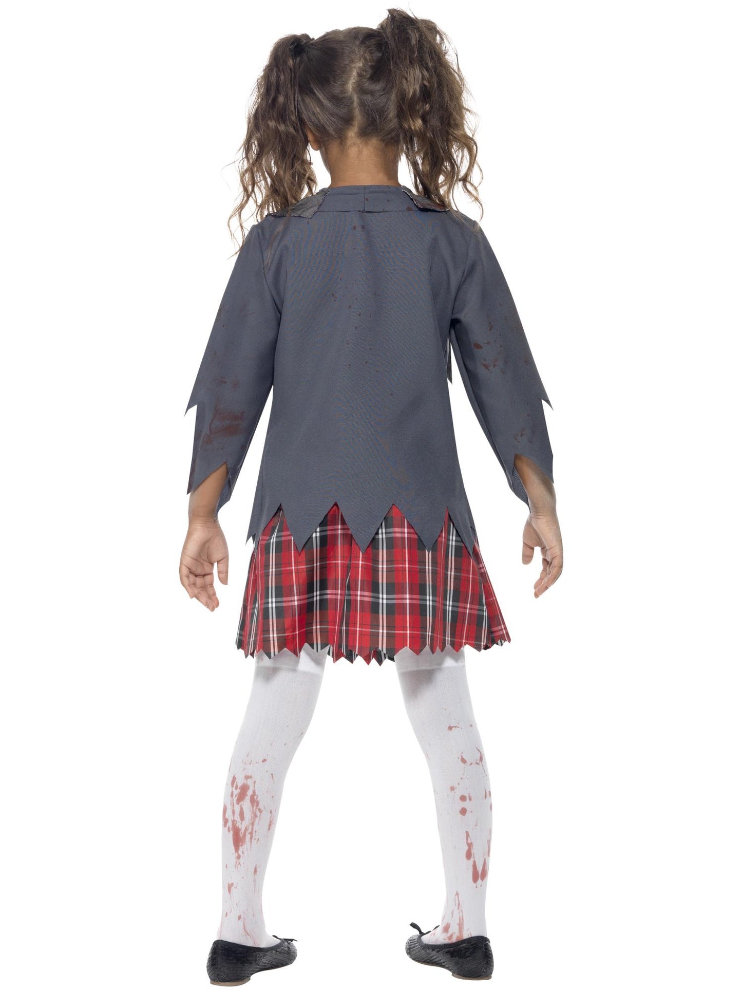 Smiffys Zombie School Mädchenkostüm, Grey CS