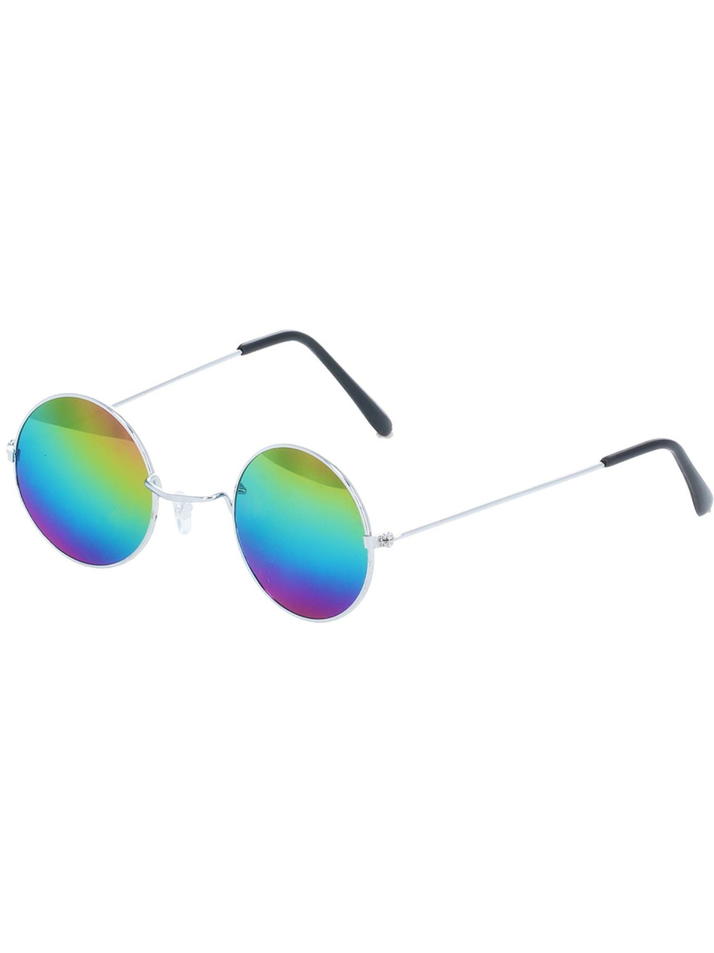 Smiffys Hippie Specs, Mirrored, Green & Blue AC für Unisex