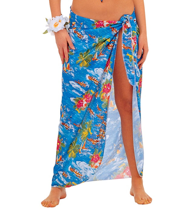 Hawaii Rock hellblau für Fasnacht und Karneval