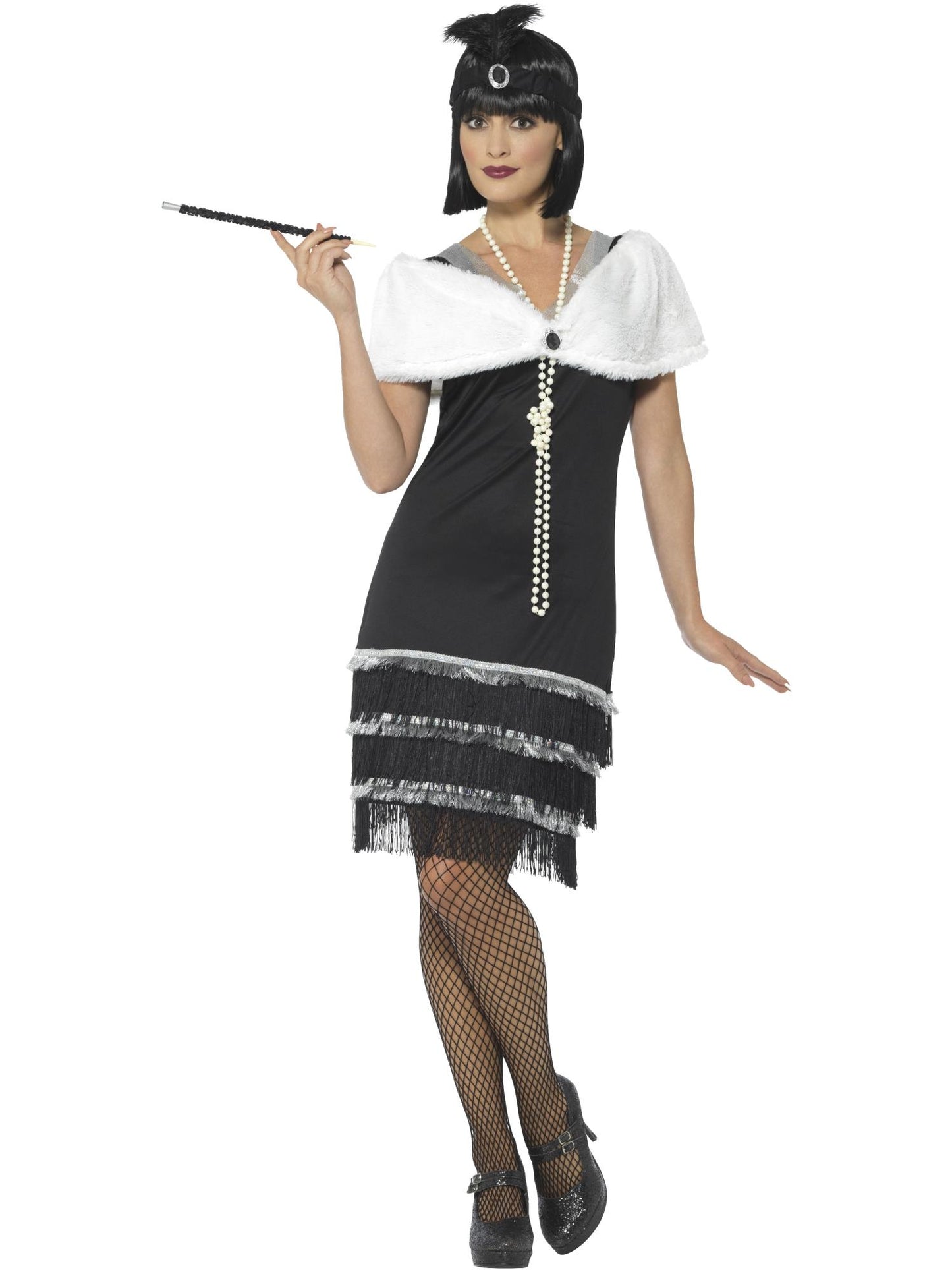 Smiffys Flapper Costume, Black CS für Damen