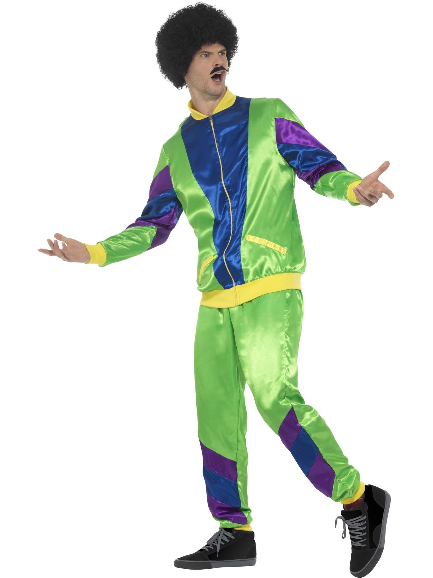Smiffys 1980S 80s Height of Fashion Shell Suit Costume, Male, Gr CS für Unisex