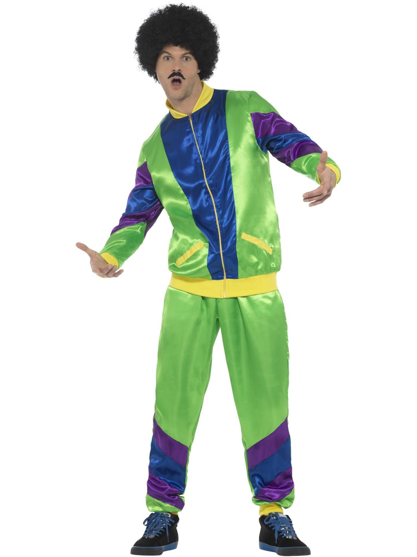 Smiffys 1980S 80s Height of Fashion Shell Suit Costume, Male, Gr CS für Unisex
