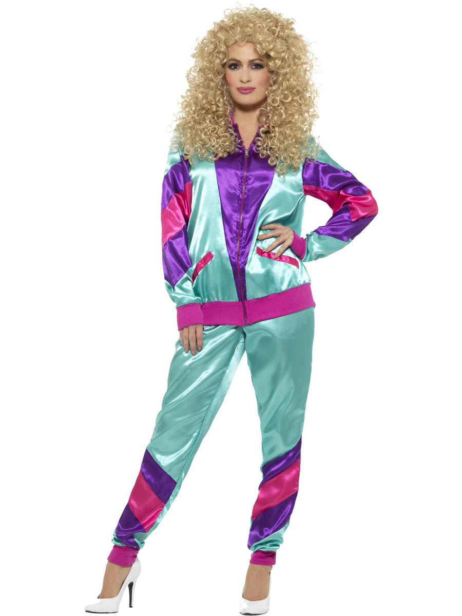 Smiffys 1980S 80s Height of Fashion Shell Suit Costume, Female, CS für Damen