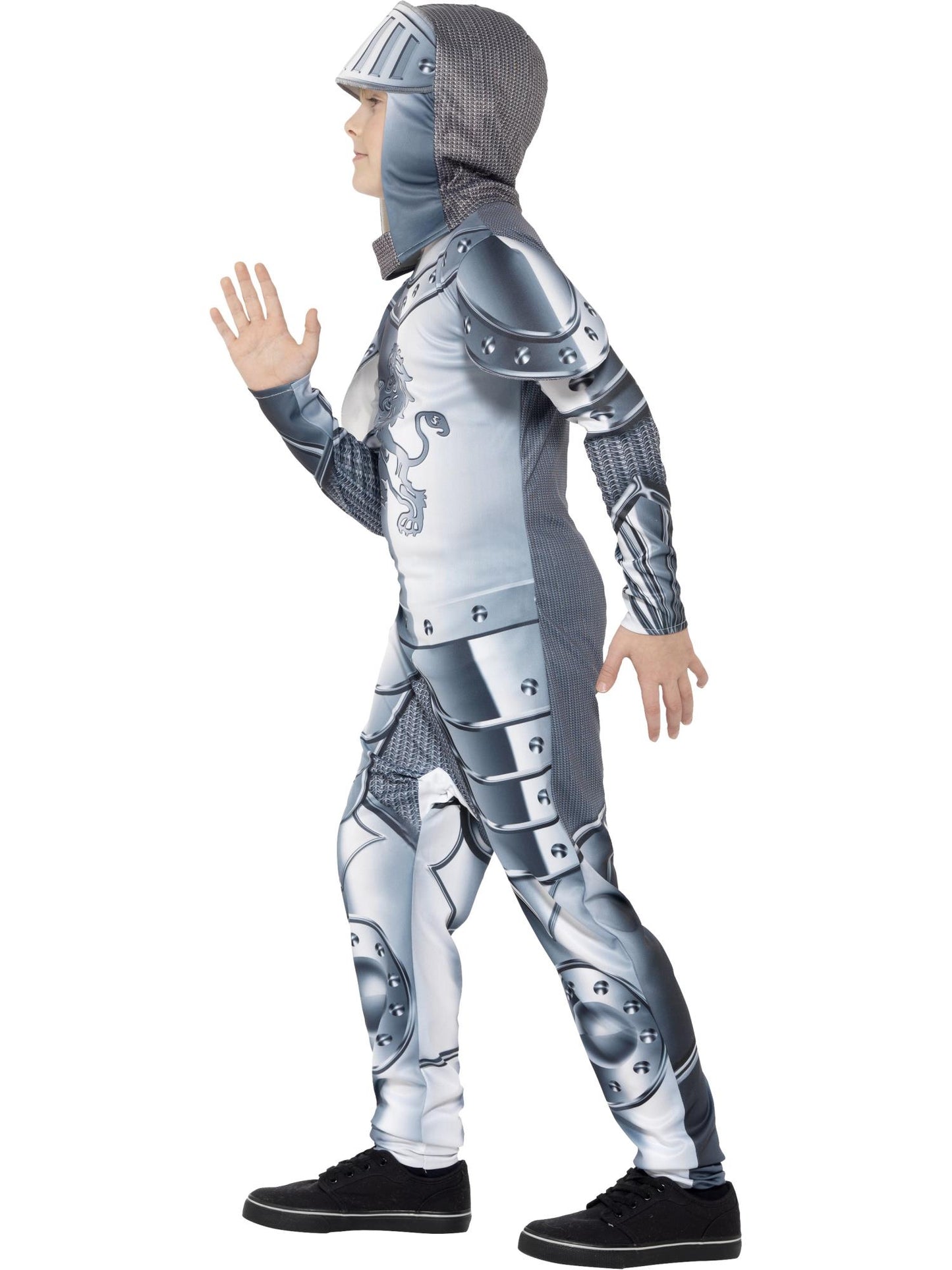 Smiffys Deluxe Armoured Knight Costume, Grey CS für Jungen