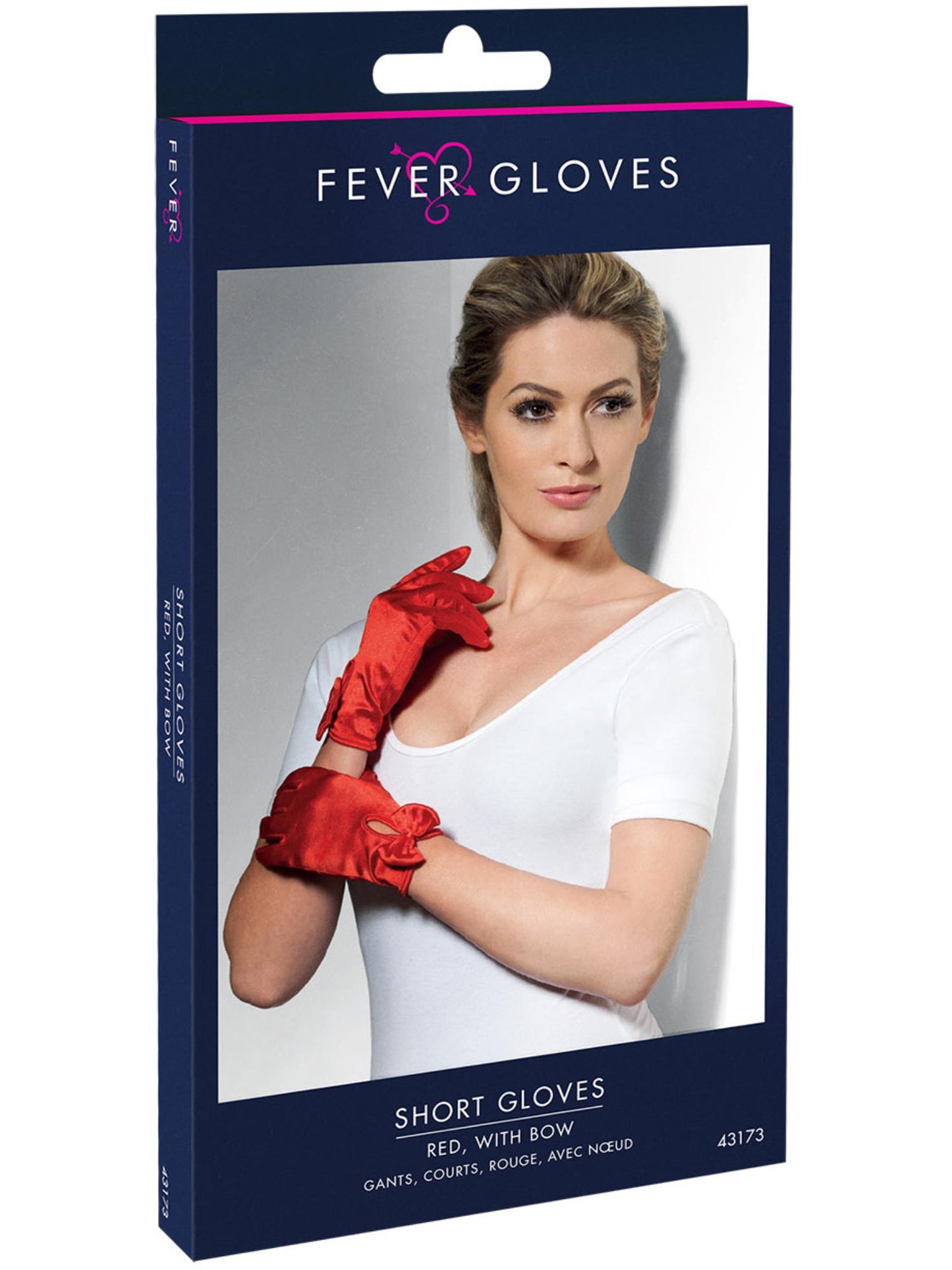 Smiffys FEVER Gloves, Short, Red AC für Damen