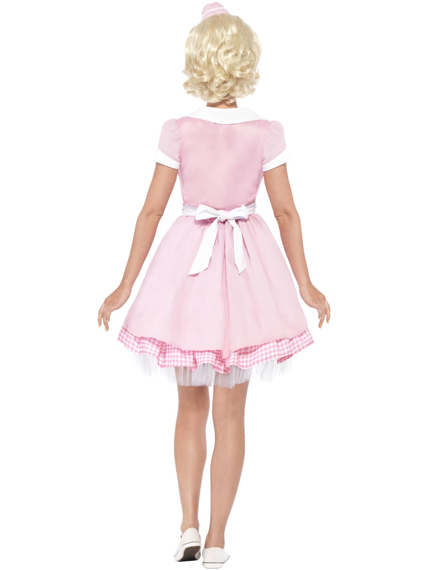 Smiffys 1950S 50s Diner Mädchenkostüm, Pink CS für Damen