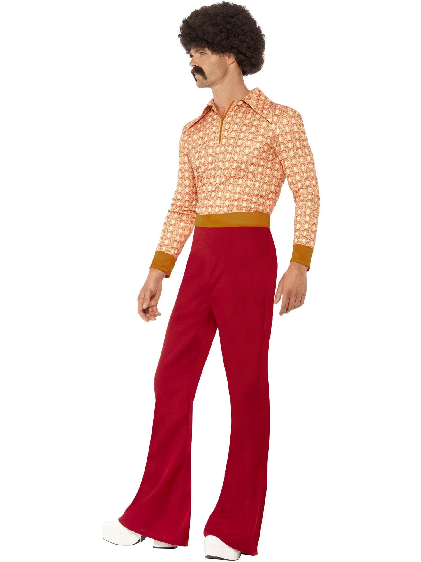 Smiffys 1970S Authentic 70s Guy Costume, Red CS für Herren