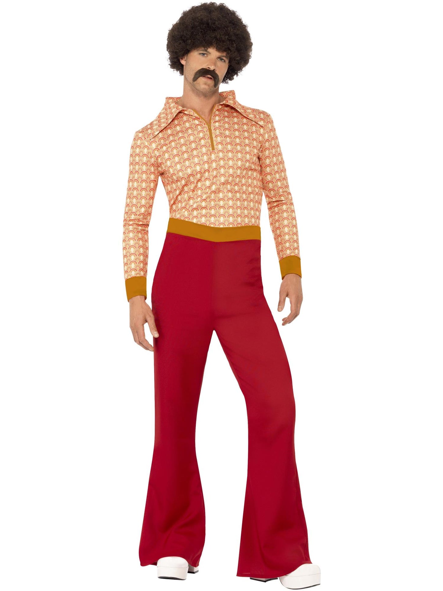 Smiffys 1970S Authentic 70s Guy Costume, Red CS für Herren