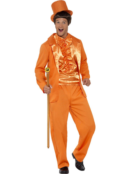 Smiffys 1990s Stupid Tuxedo Kostüm orange für Herren – Produktansicht