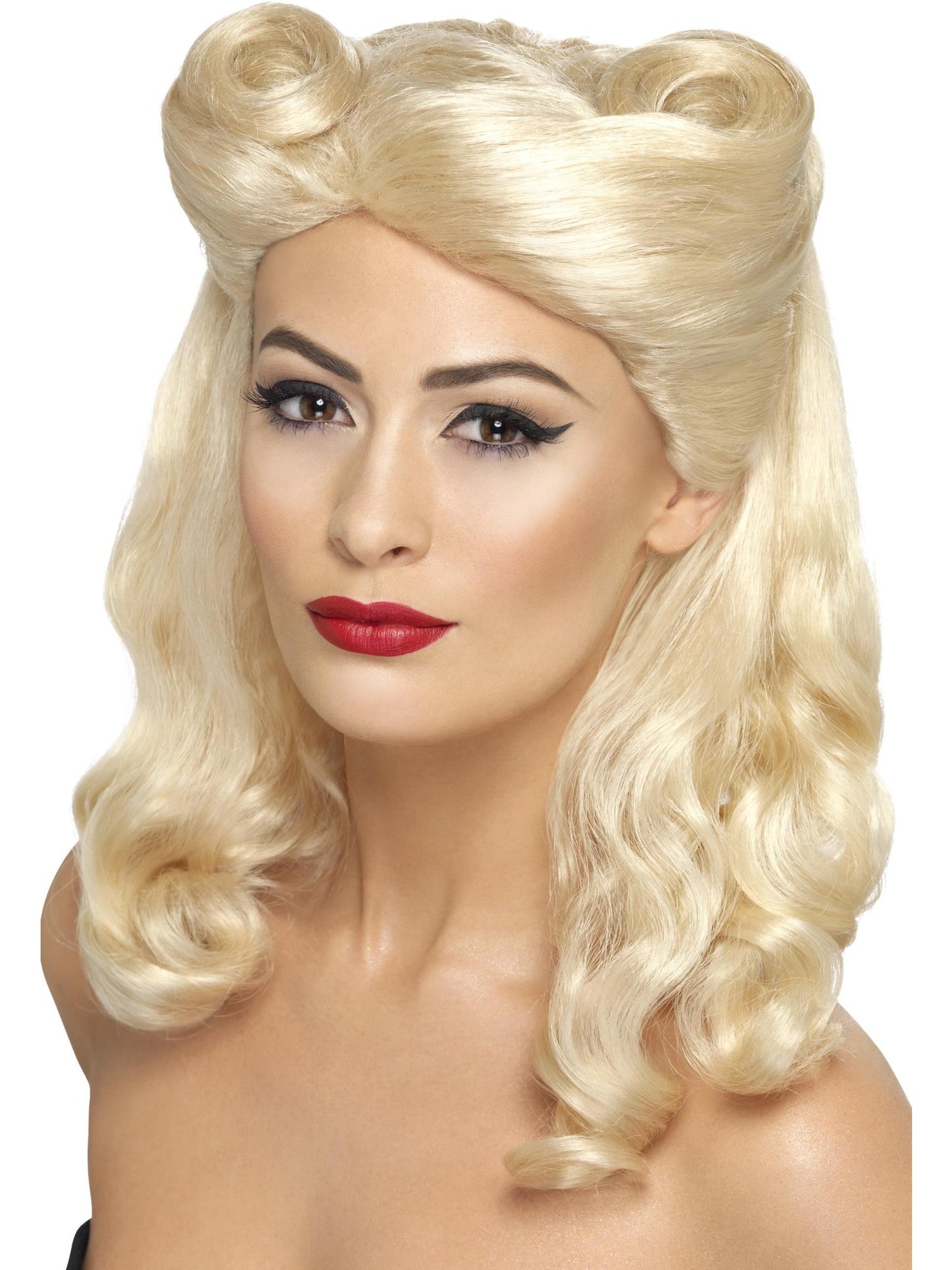 Smiffys 1940S 40s Pin Up Wig, Blonde für Damen
