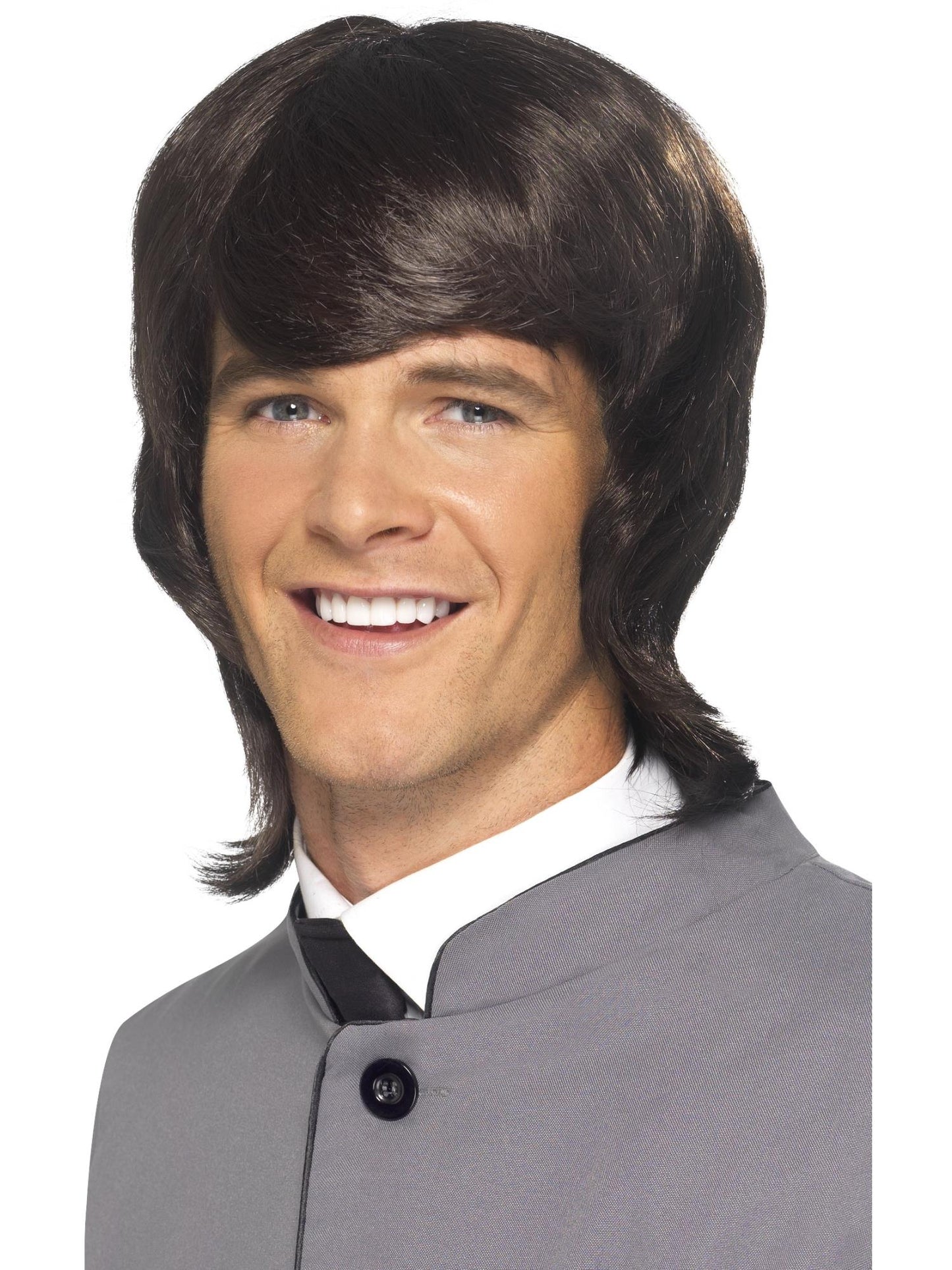 Smiffys 1960S '60s Male Mod Wig, Brown für Herren