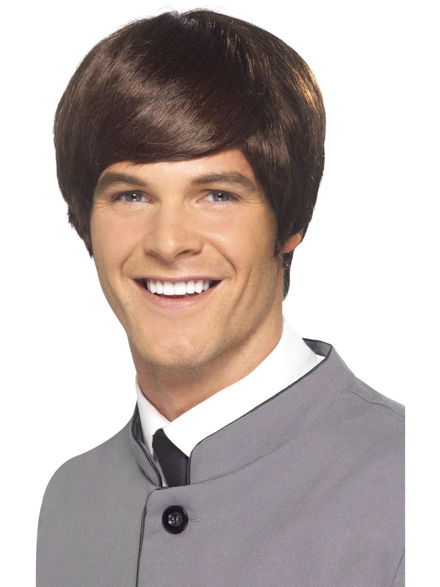 Smiffys 1960S 60s Male Mod Wig, Brown für Herren