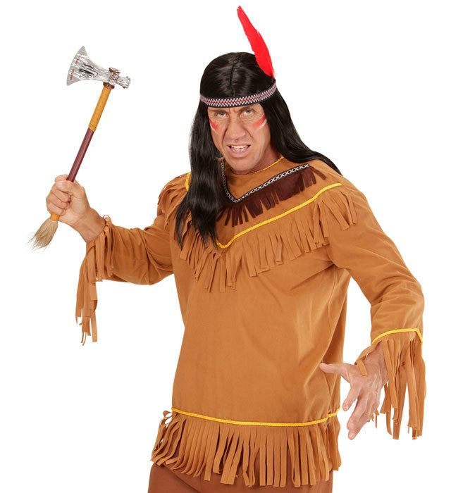 Indianer-Oberteil mit typischen Mustern für Fasnacht und Karneval
