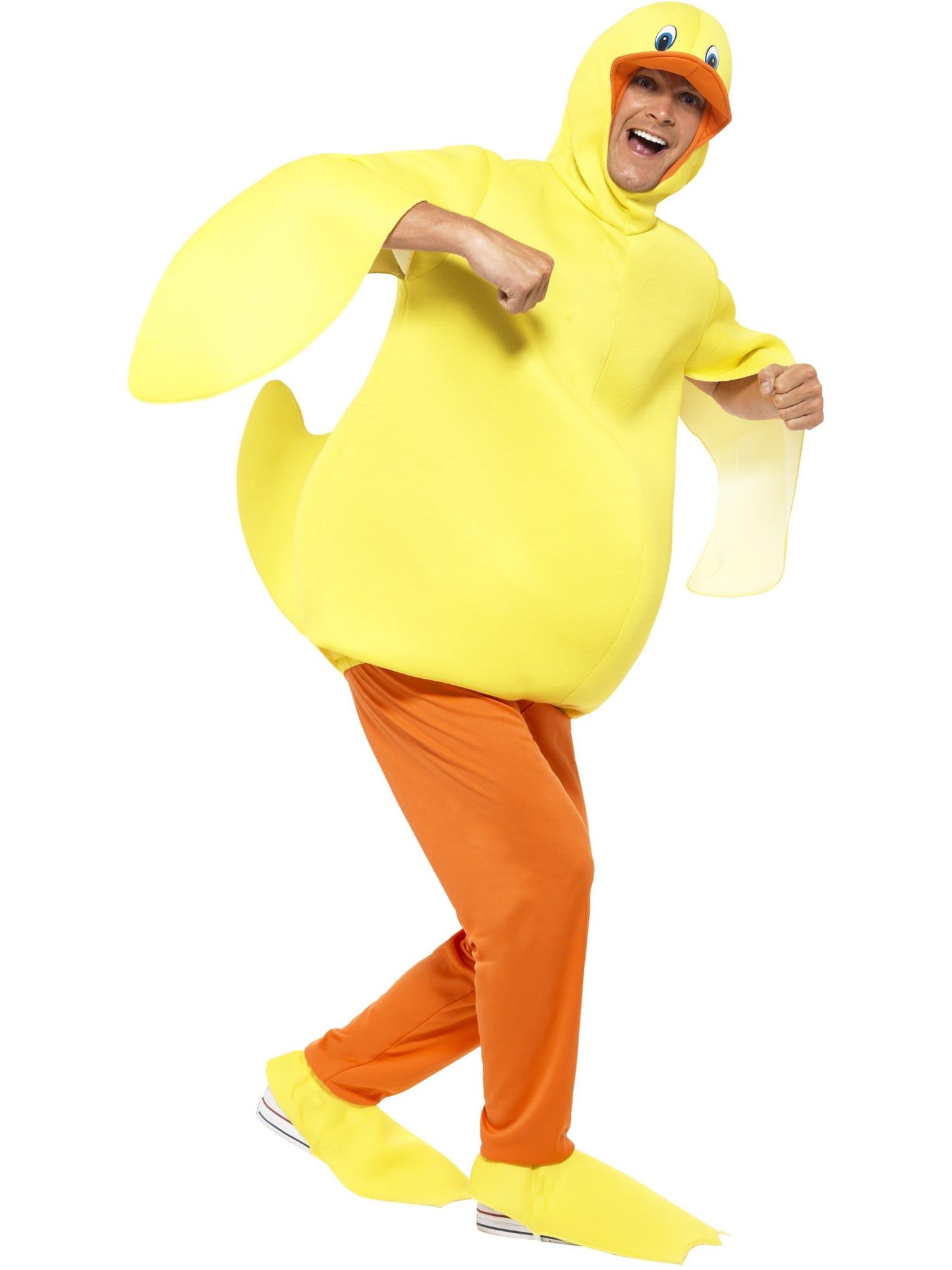 Smiffys Duck Costume, with Bodysuit, Trousers, Yellow CS für Unisex