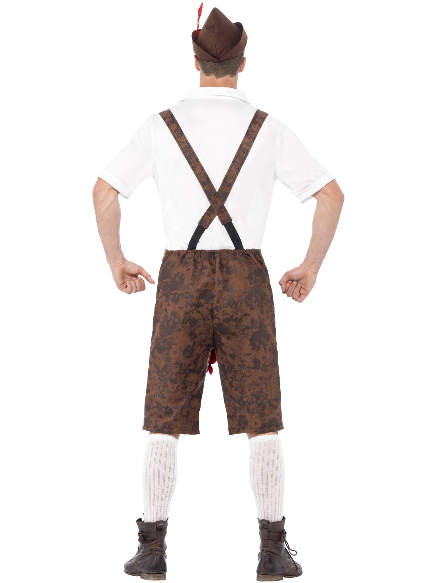 Smiffys COMEDY Brad Wurst Costume, Brown CS für Herren