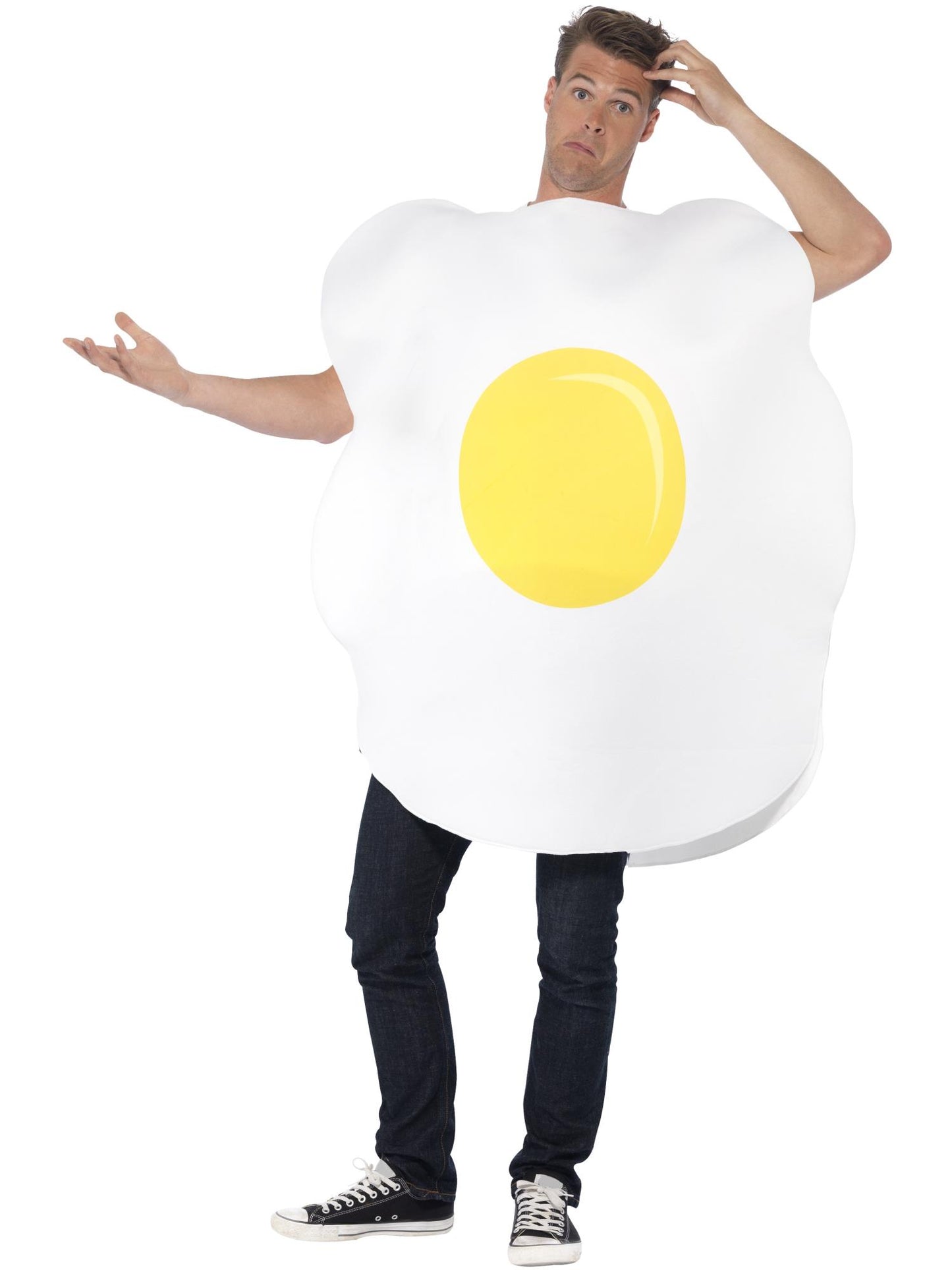 Smiffys COMEDY Egg Costume, White CS für Unisex