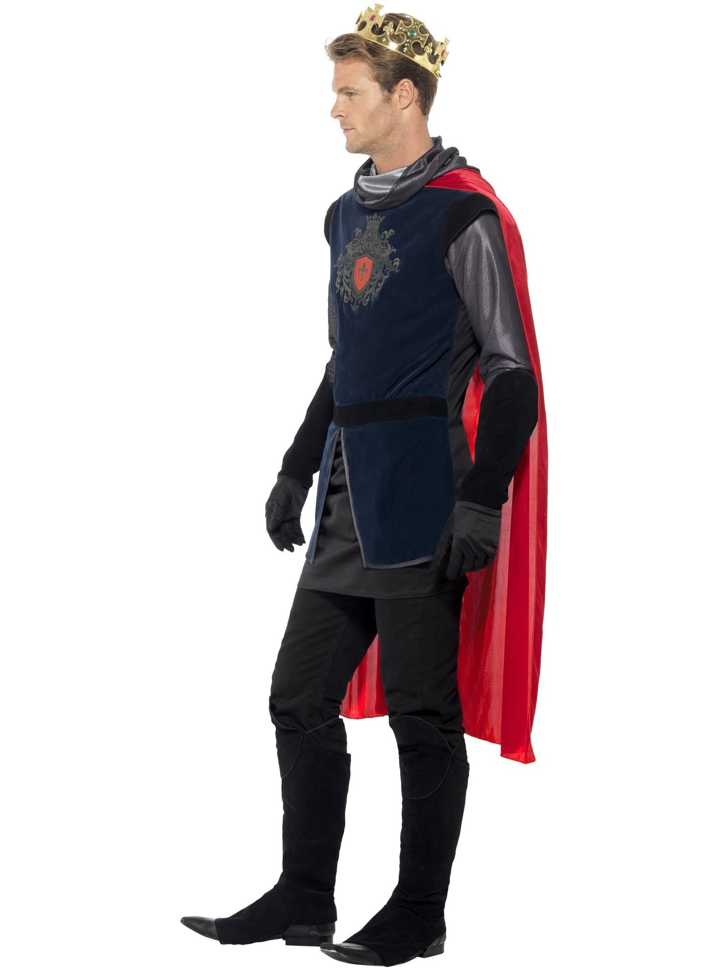Smiffys MEDIEVAL Deluxe King Arthur Costume, Black CS für Herren