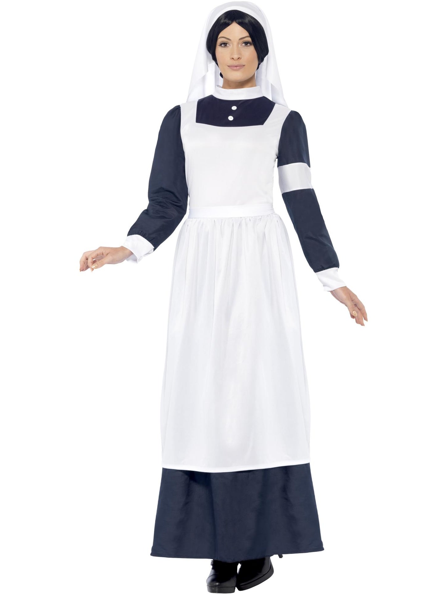 Smiffys UNIFORM Great War Nurse Costume, White CS für Damen