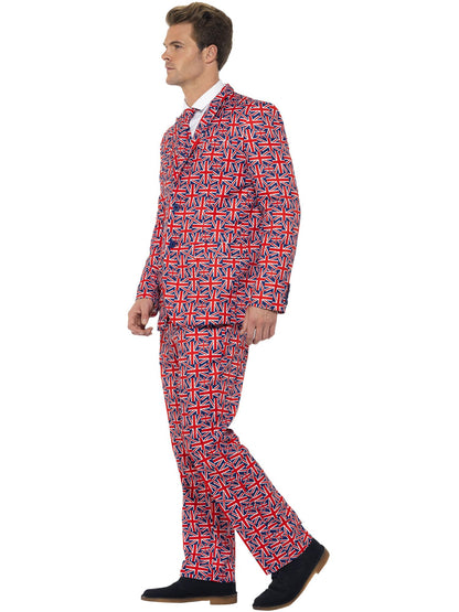 Smiffys BRITISH Union Jack Suit, Red CS für Herren