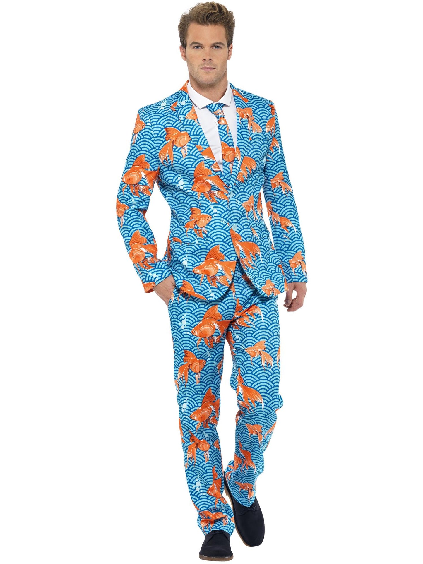 Smiffys COMEDY Goldfish Suit, Blue CS für Herren