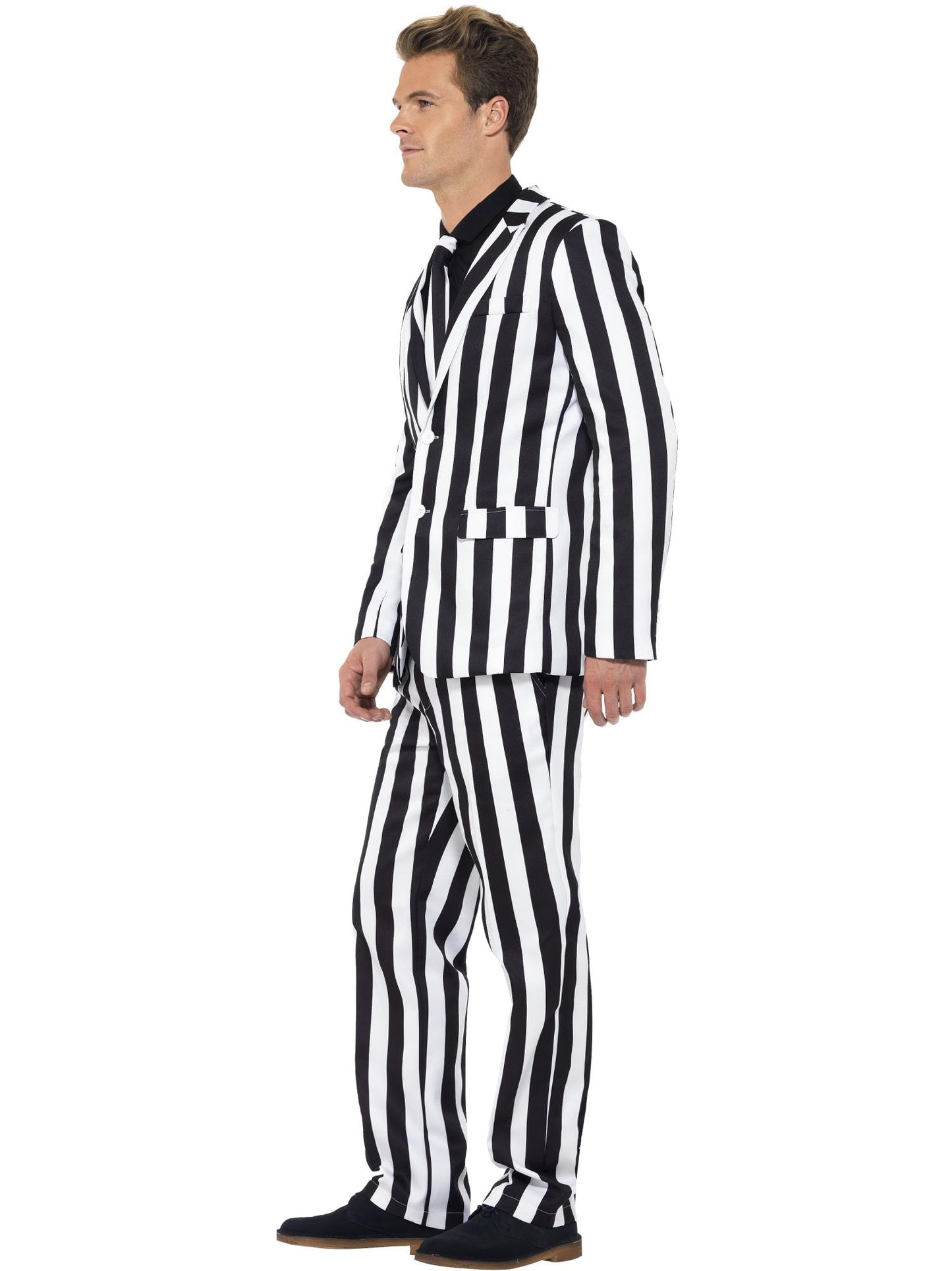 Smiffys COMEDY Humbug Suit, Black & White CS für Herren