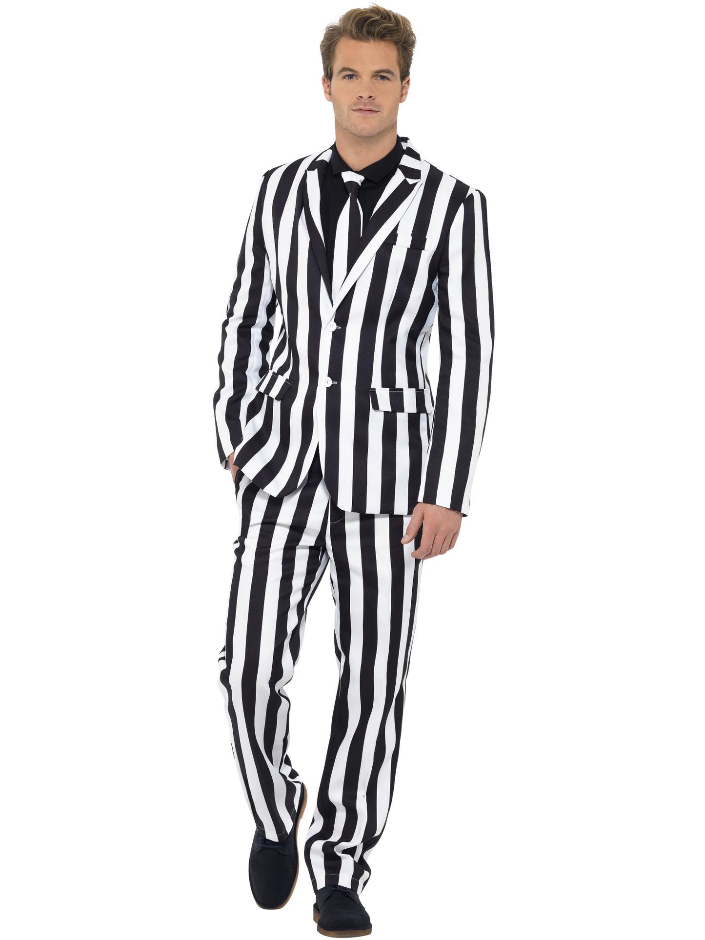 Smiffys COMEDY Humbug Suit, Black & White CS für Herren