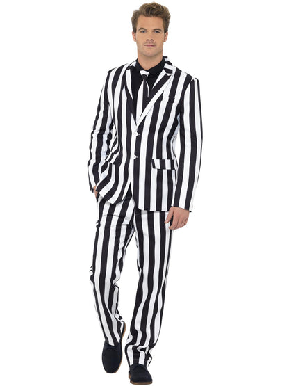 Smiffys COMEDY Humbug Suit, Black & White CS für Herren