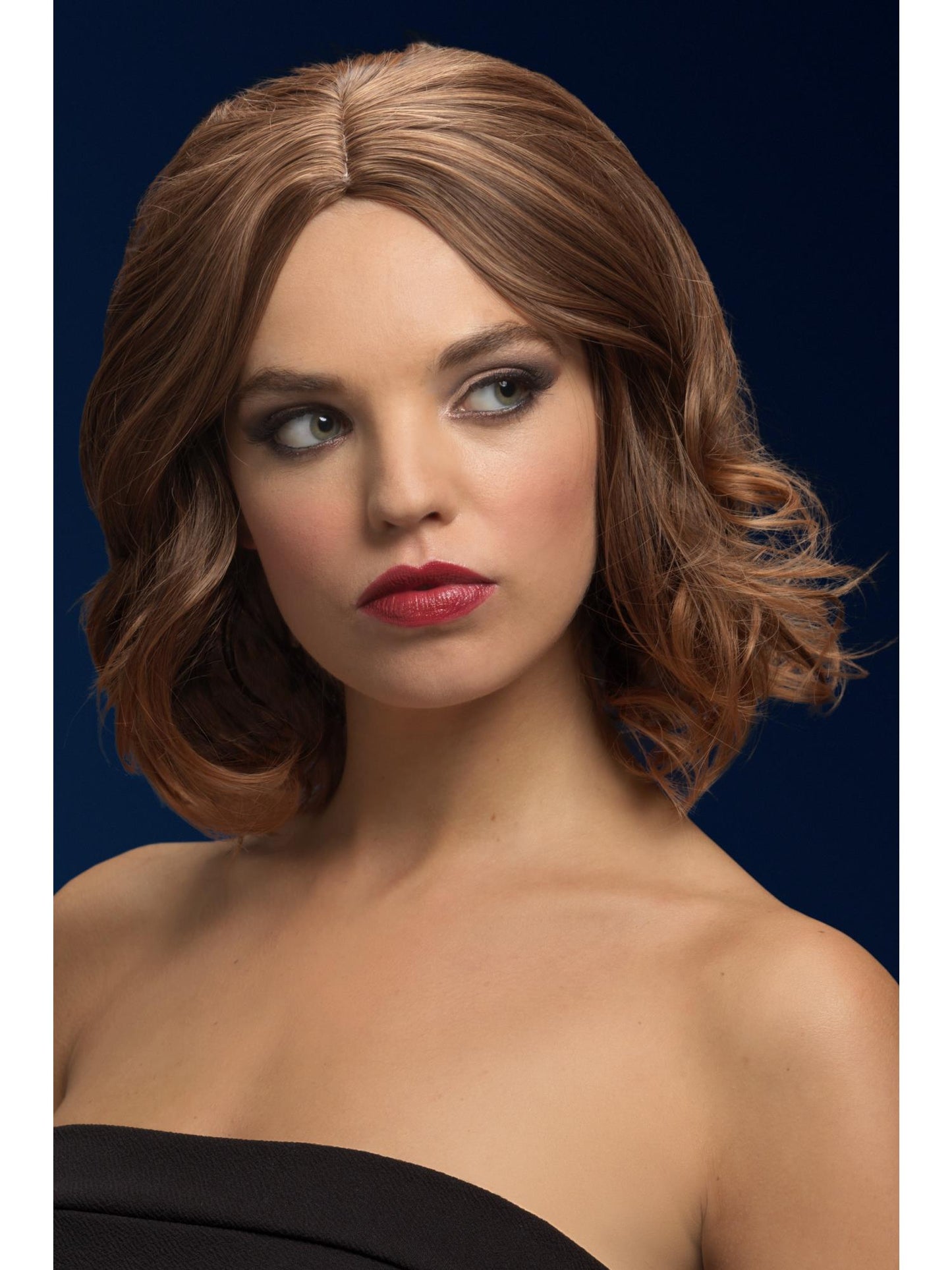 Smiffys Fever Olivia Wig, Dark Blonde für Damen