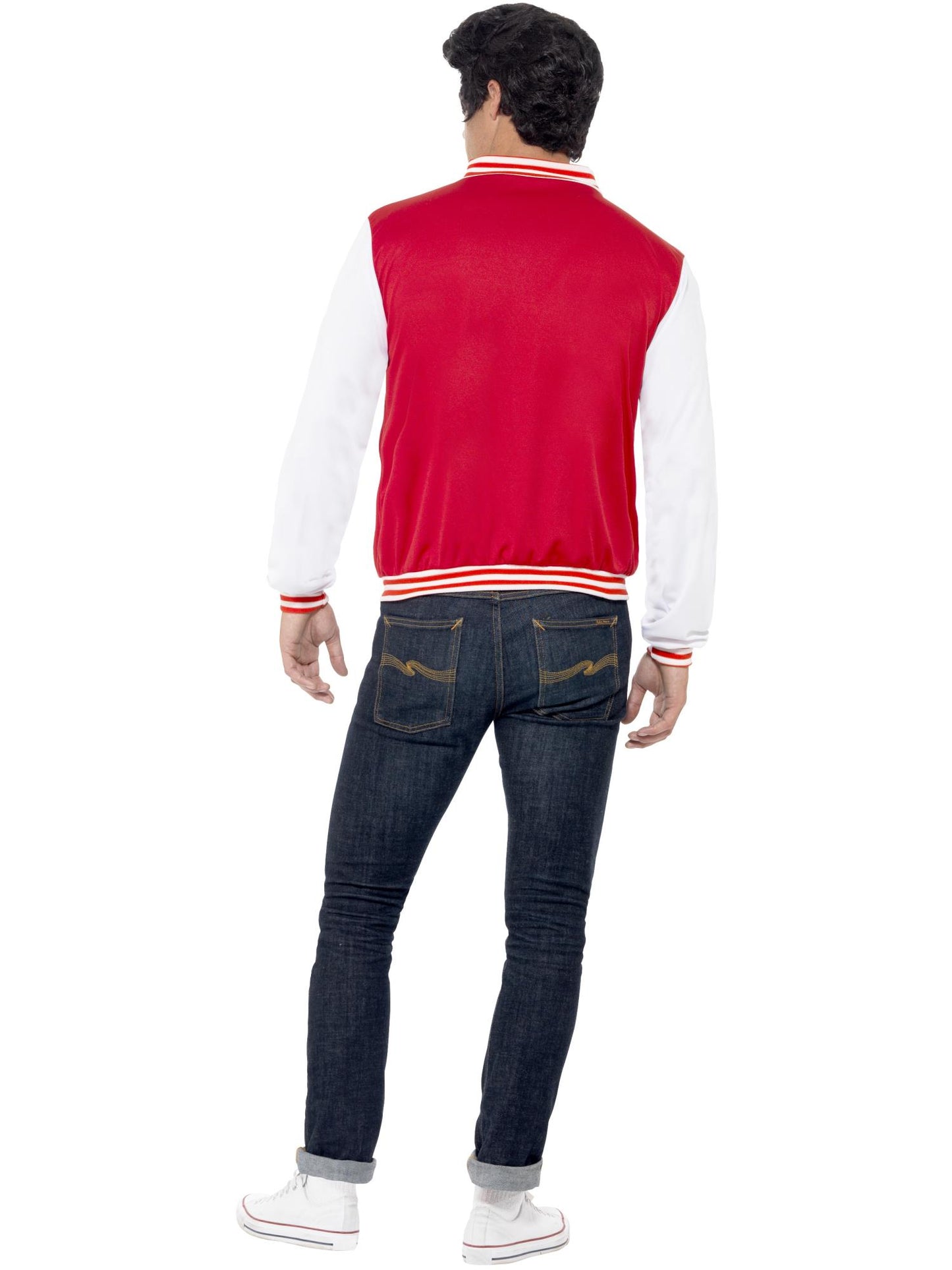 Smiffys 1950S 50s College Jock Letterman Jacket, Red CS für Unisex