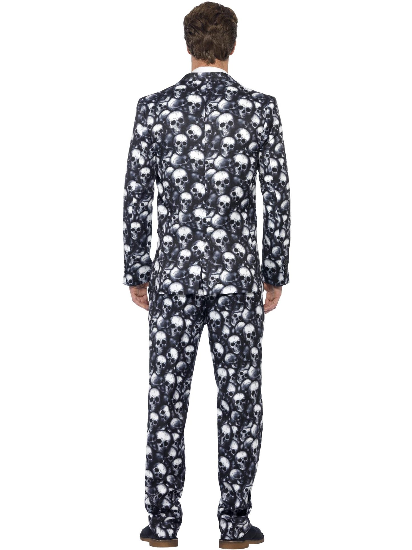 Smiffys Skeleton Suit, Black & White CS für Herren