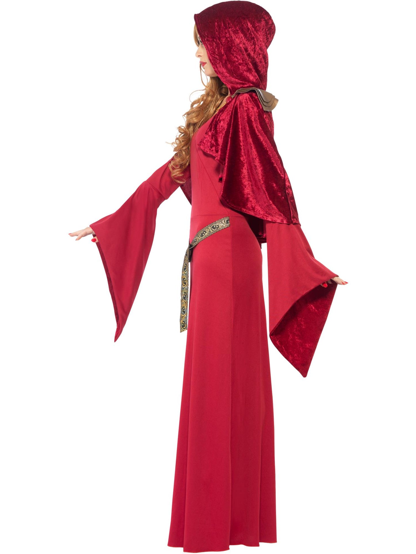 Smiffys HALLTHEME High Priestess Costume, Red CS für Damen