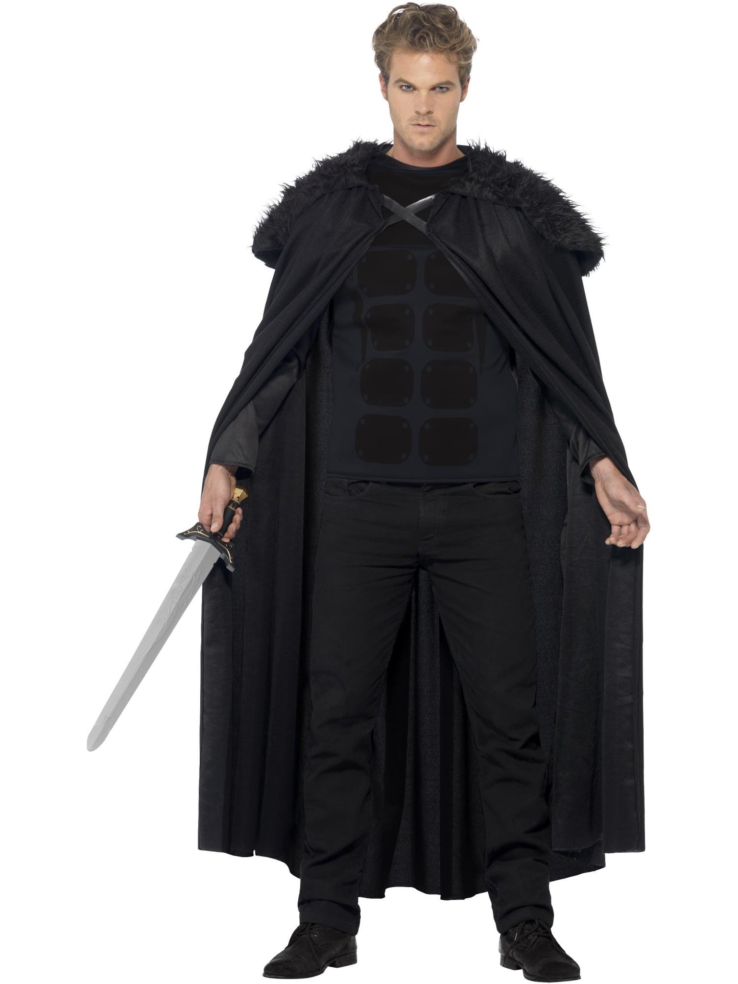 Smiffys HALLTHEME Dark Barbarian Costume, Black CS für Herren