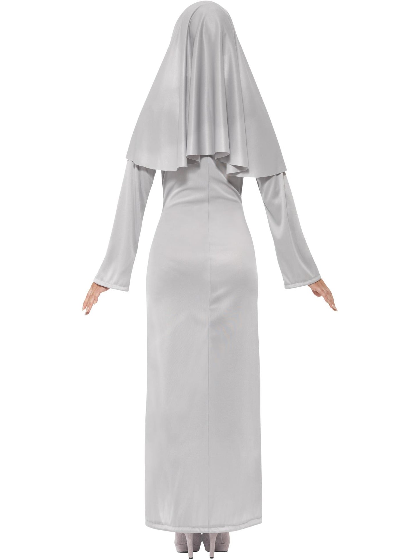 Smiffys Gothic Nun Costume, Grey CS für Damen