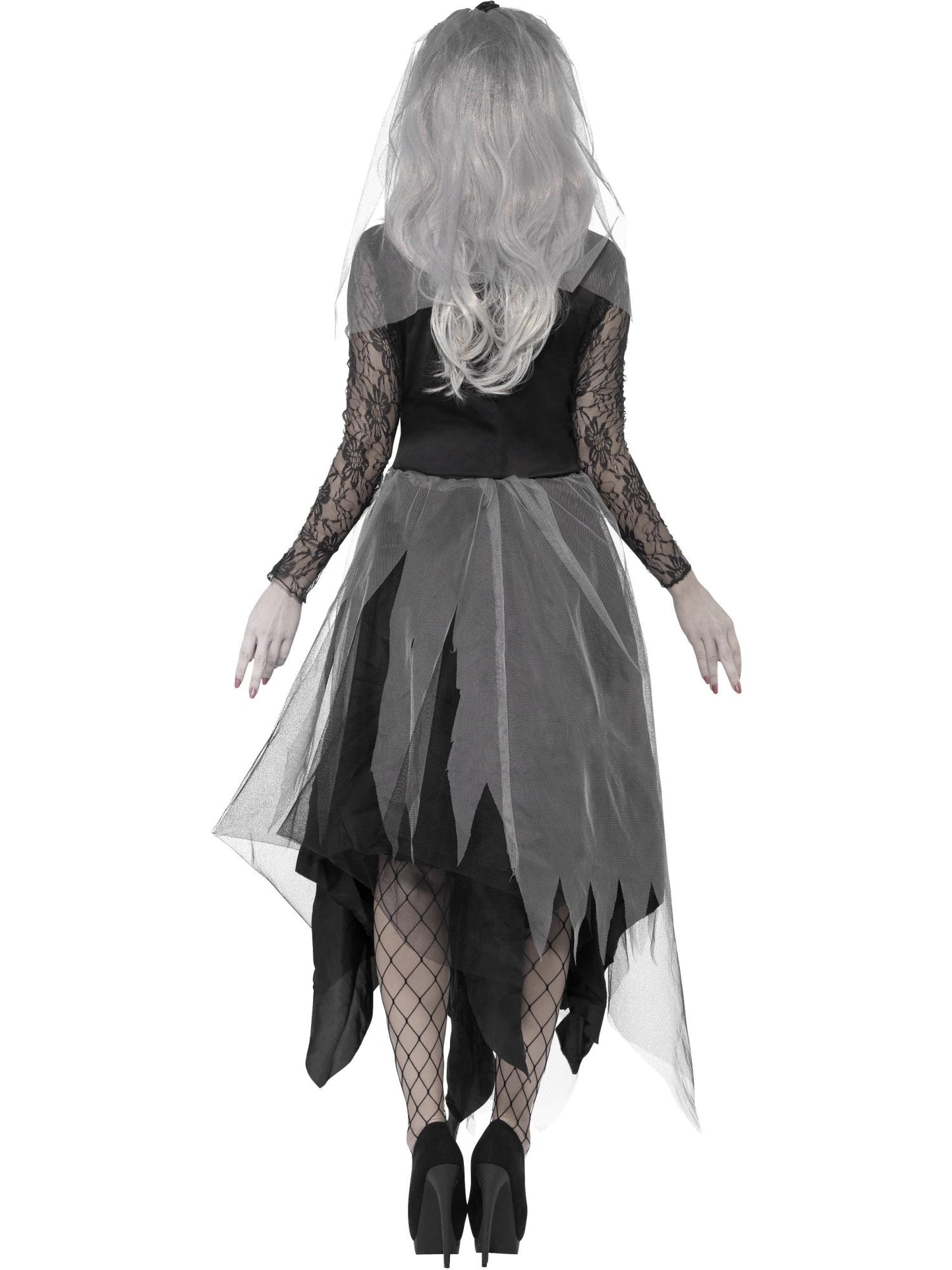 Smiffys CORPSEBR Graveyard Bride Costume, Black CS für Damen